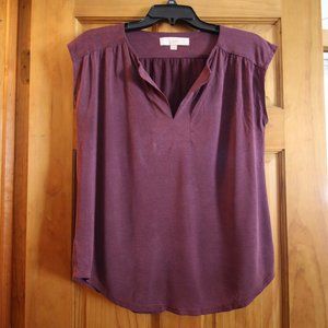 3/$25 ♻️ LOFT Sandwashed Split Neck Tee